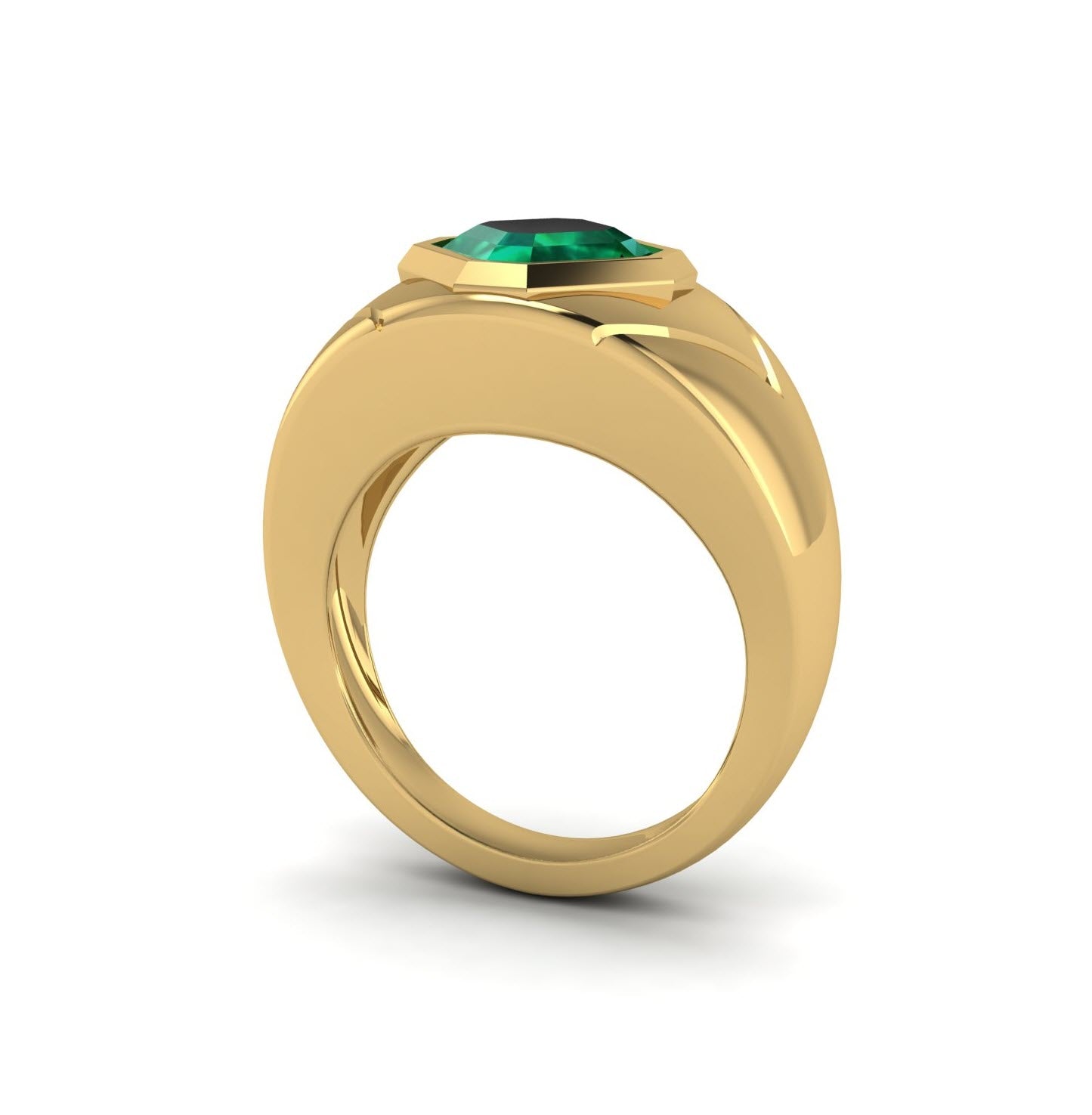 Emerald Pinky Ring