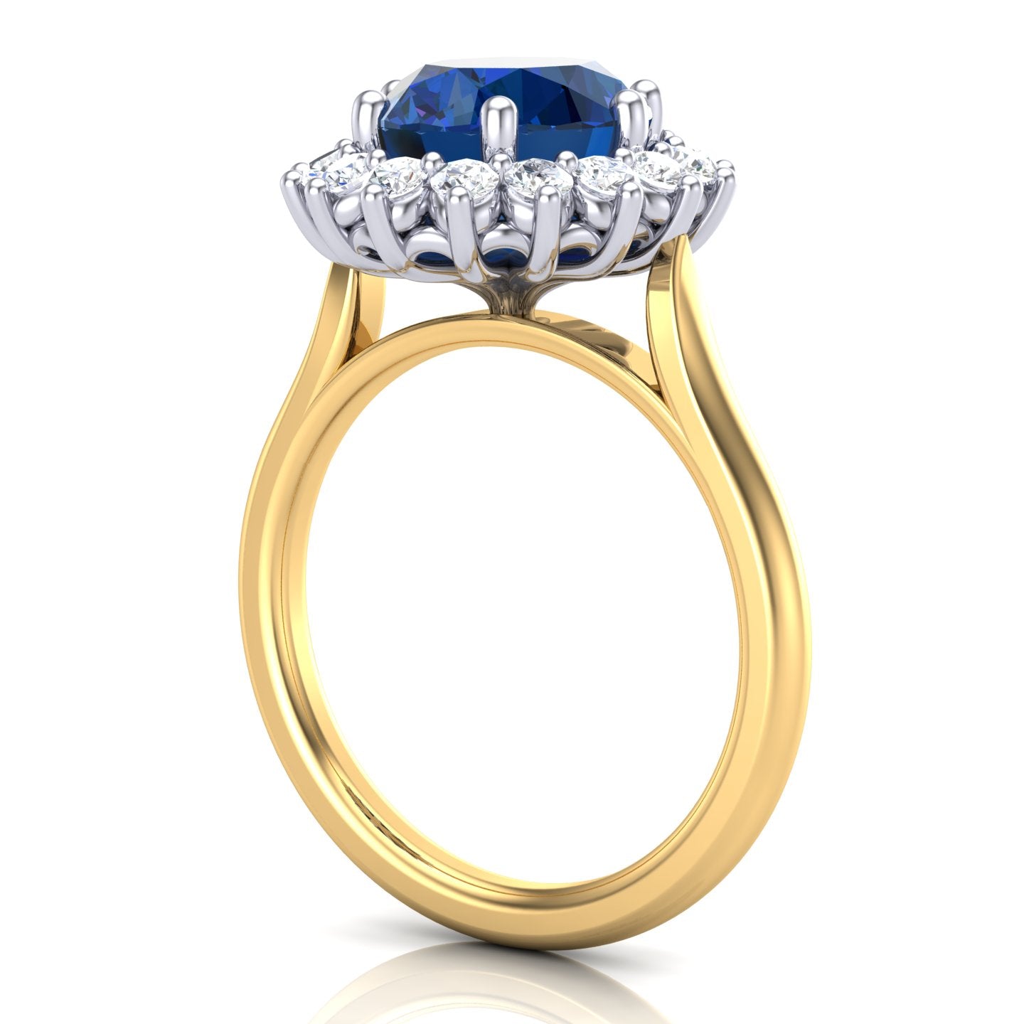 Two-tone Sapphire Marguerite