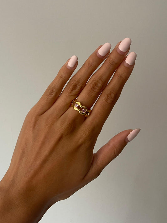 Pink Sapphires Ring