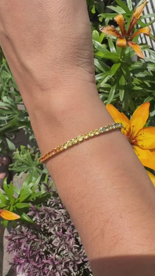 Rainbow Tennis Bracelet